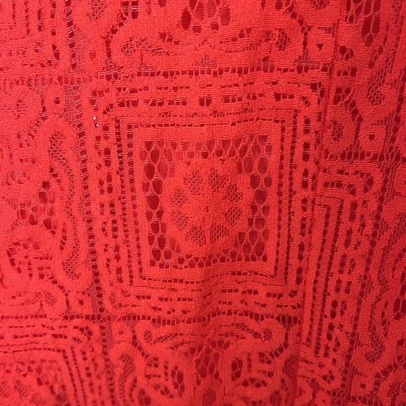 Red Lacey Dress - Picture 3 of 4
